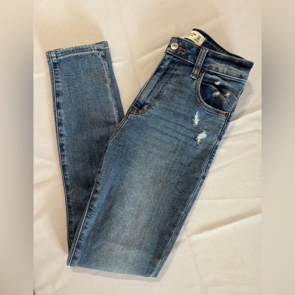 Abercrombie and Fitch Curve Love High Rise Super Skinny Ankle Jean
